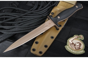 Spartan Blades Les George V14 Dagger - Flat Dark Earth and Black