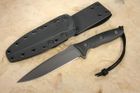 Spartan Blades Moros Fighter - Black on Black - Kydex Sheath