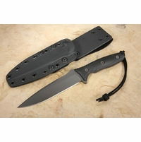 Spartan Blades Moros Fighter - Black on Black - Kydex Sheath - S45VN