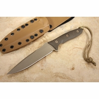 Spartan Blades Moros Fighter - FDE / Green - Tan Kydex Sheath S45VN