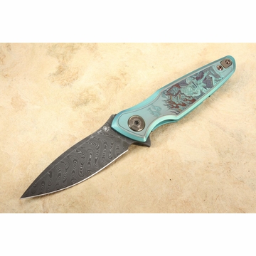 Spartan Blades Pandia Flipper -  Ronin Five Rings - Damascus