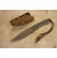 Spartan Blades Phrike - FDE / Green G10 - Tan Kydex Sheath - MagnaCut