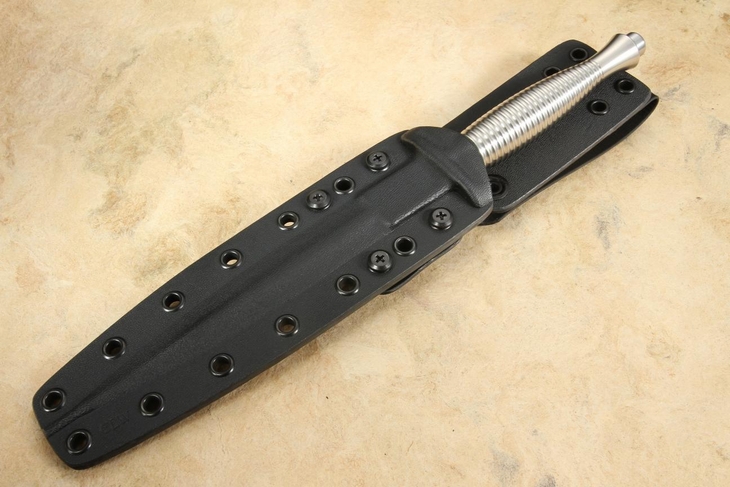 Spartan Blades Ronin F/S Dagger - Satin Handle - Satin MagnaCut Blade - Black Kydex