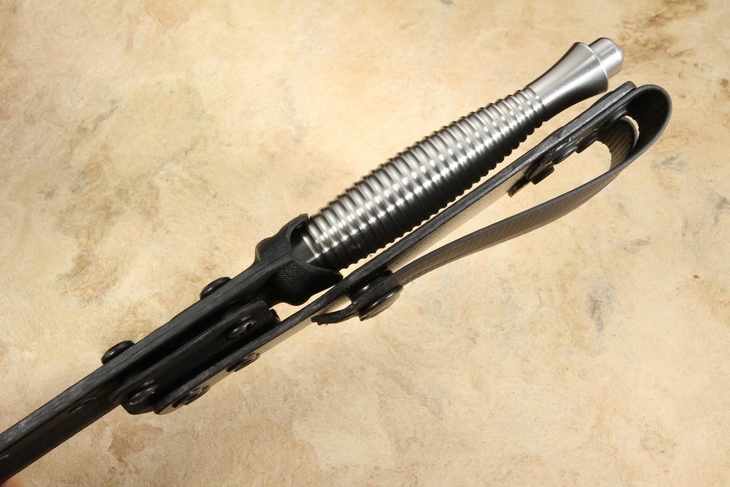 Spartan Blades Ronin F/S Dagger - Satin Handle - Satin MagnaCut Blade - Black Kydex