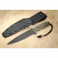 Spartan Harsey Clandestina - Black Blade / Camo Handle - Kydex Sheath