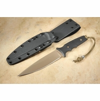 Spartan Harsey Clandestina - FDE Blade / Black Handle - Kydex Sheath