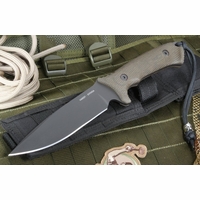 Spartan Harsey Difensa Black Blade Green Handle