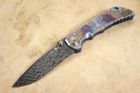 Spartan Harsey Folder - Angel - Chad Nichols Damascus