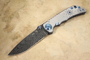 Spartan Harsey Folder SHF - Dot Matrix - Damascus Steel