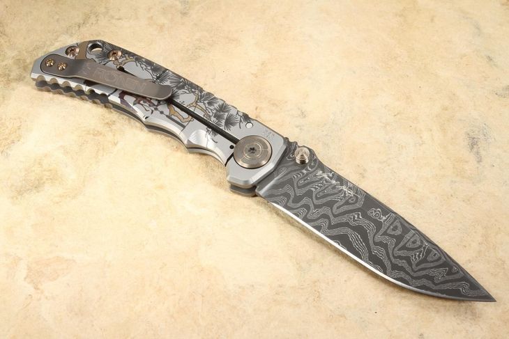 Spartan Harsey Folder - Special Edition Ronin Long Gunner and Damascus