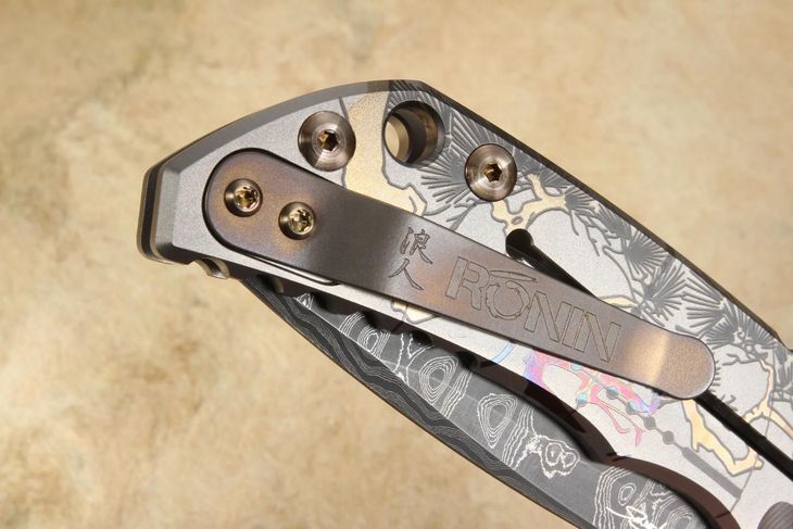 Spartan Harsey Folder - Special Edition Ronin Long Gunner and Damascus
