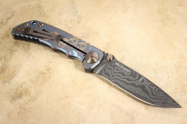 Spartan Harsey Folding Knife -Spartan Babe - Damascus