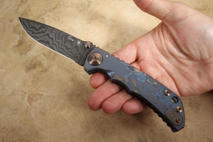 Spartan Harsey Folding Knife -Spartan Babe - Damascus