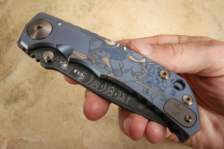 Spartan Harsey Folding Knife -Spartan Babe - Damascus
