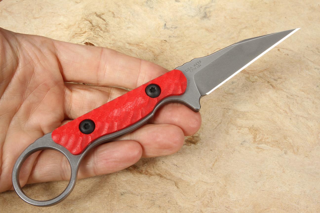 Toor Jank Shank Red G10, Slate CPM 154 Steel
