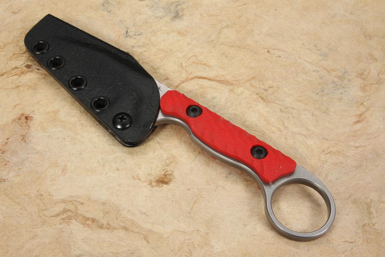 Toor Jank Shank Red G10, Slate CPM 154 Steel