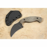 Toor Knives Karsumba - Green Burlap Micarta