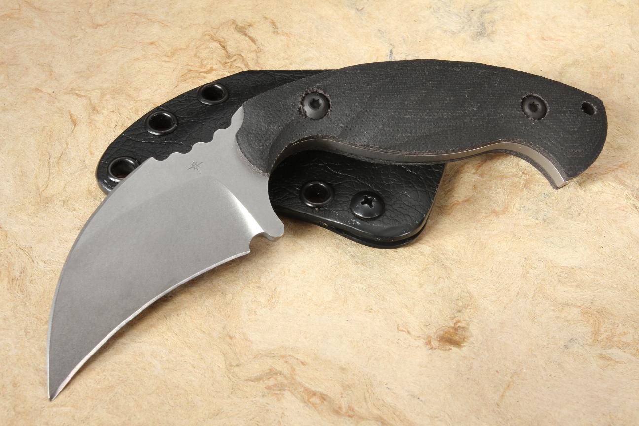 Toor Knives Karsumba CPM 3V Natural Canvas Micarta