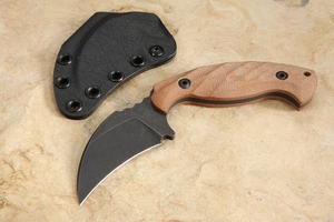 Toor Knives Karsumba - Natural Burlap Micarta