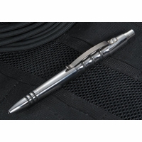 Tuff Writer Precision Press Polished Titanium Tactical Pen