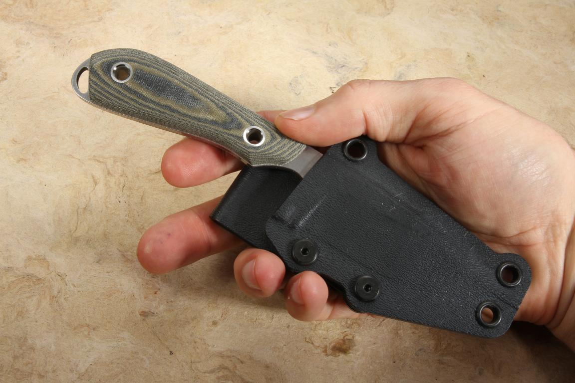 White River Caper Black and OD Linen Micarta Hunting Knife Best Price