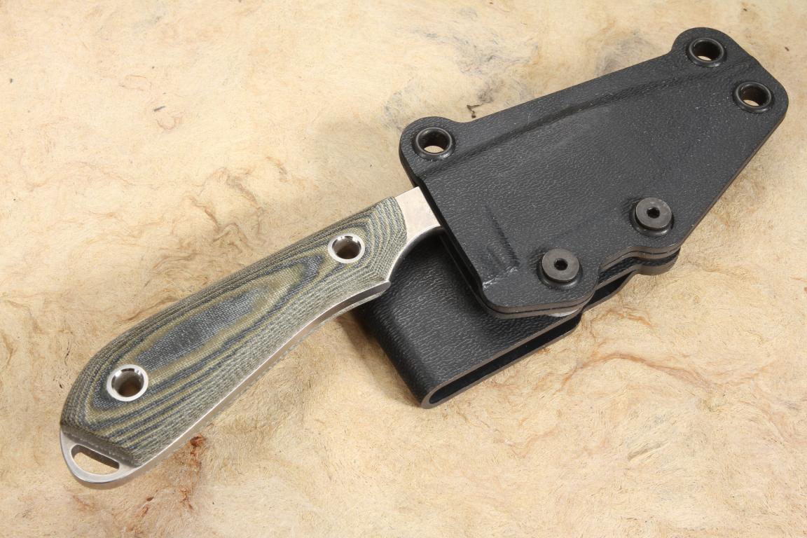 White River Caper Black and OD Linen Micarta Hunting Knife Best Price