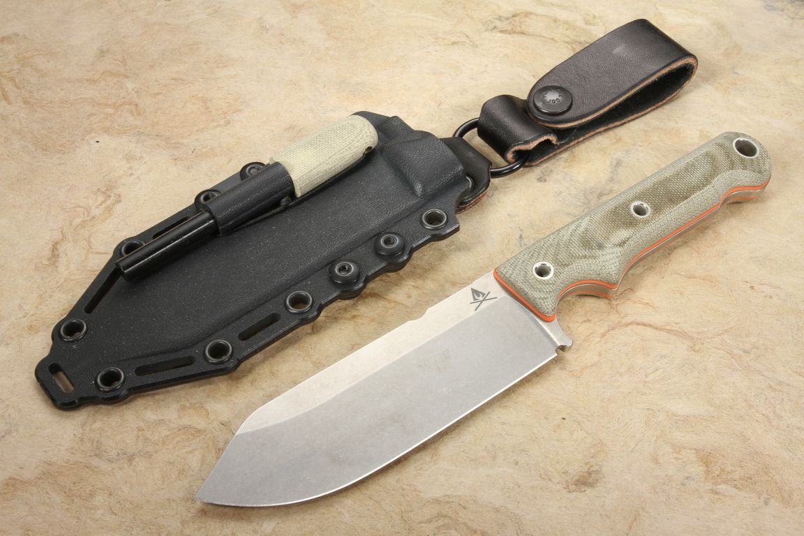 White River Firecraft 5" CPM S35VN Steel Micarta Survival KnifeIn Stock