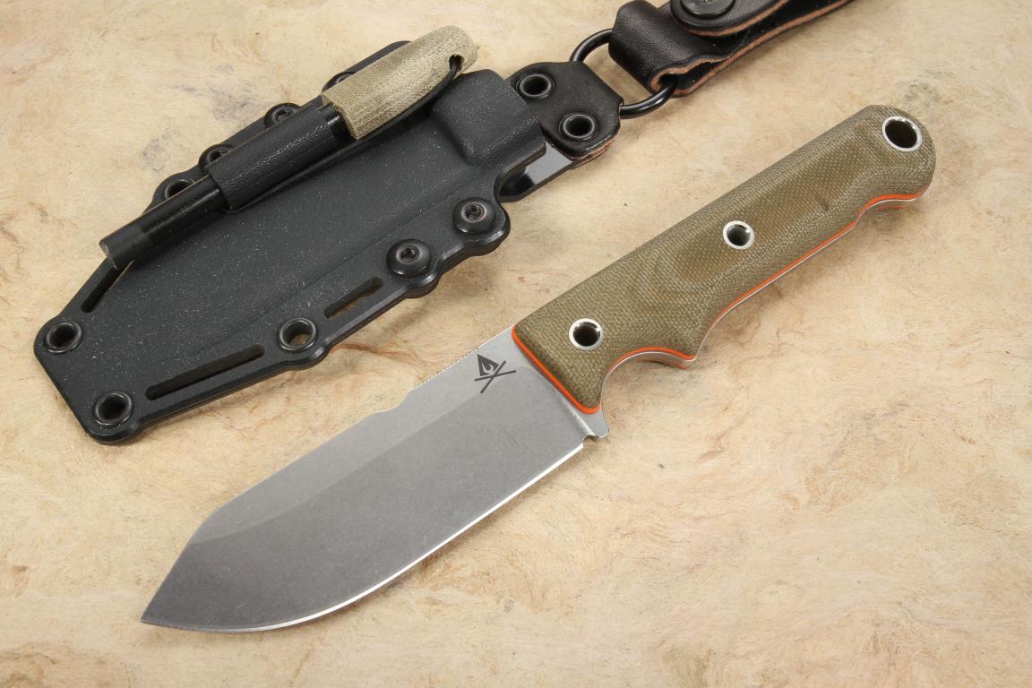 White River Firecraft 4" Steel Micarta Survival KnifeIn Stock