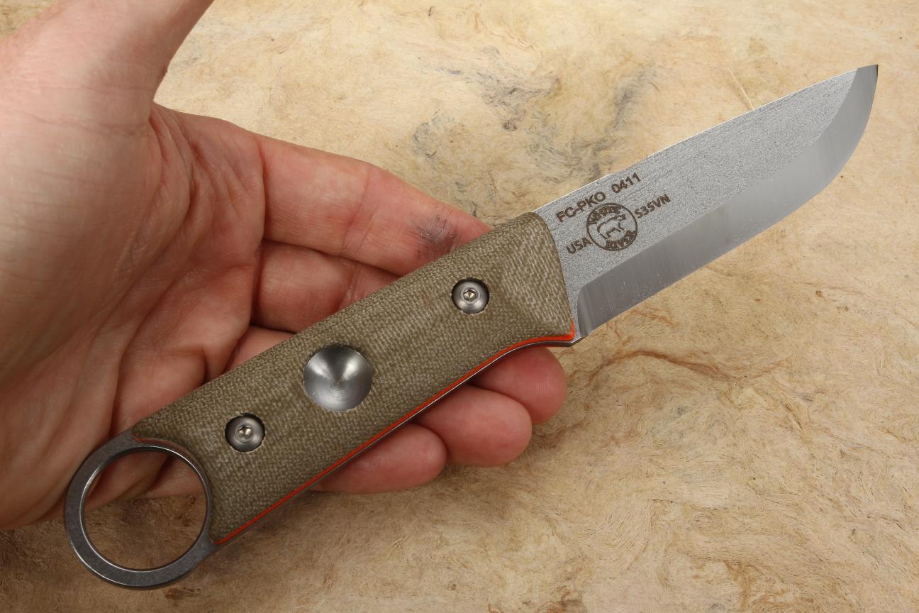 White River Firecraft FC PKO S35VN Steel Micarta Puukko KnifeIn Stock