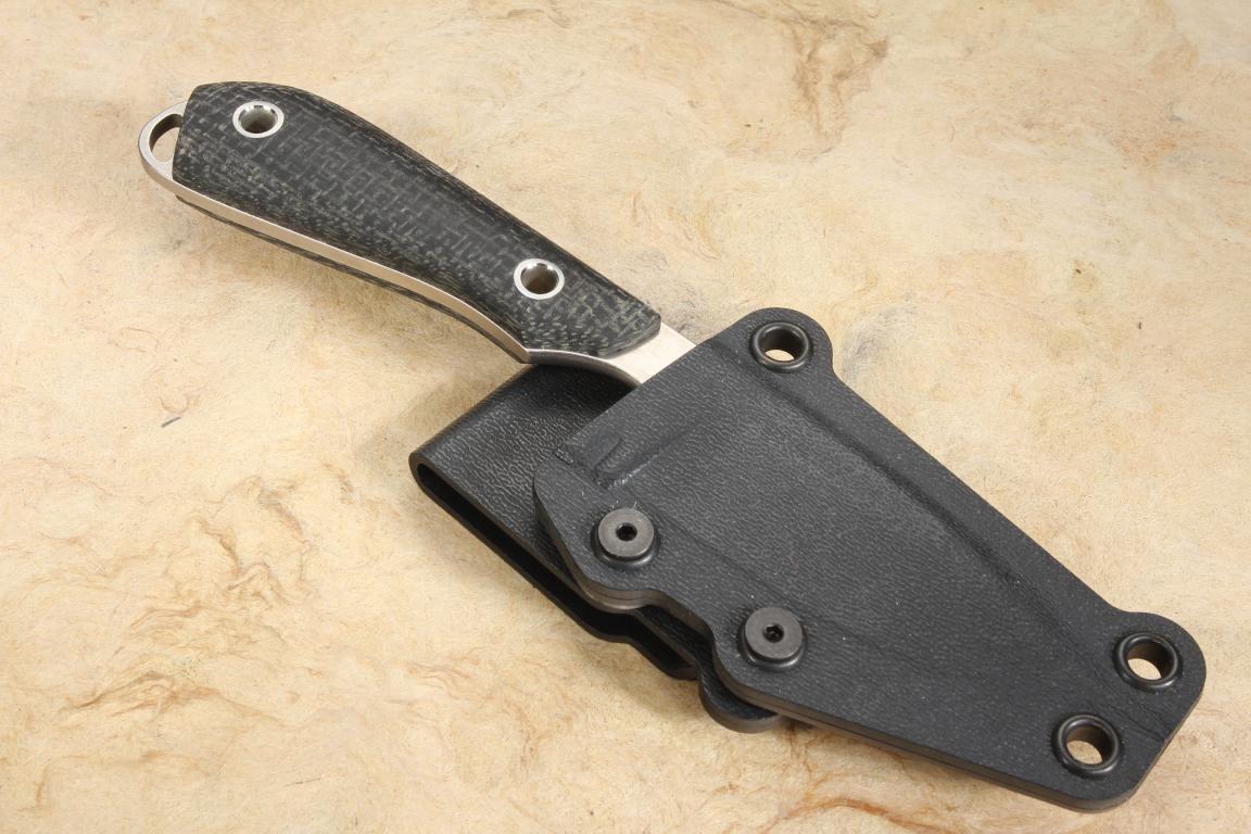 White River Caper Black Burlap Micarta Hunting Knife Best Price