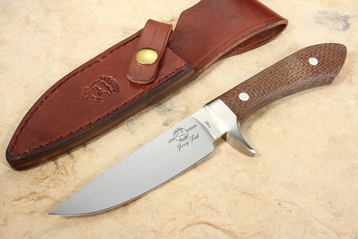White River Sendero Classic Natural Burlap Micarta Best Price