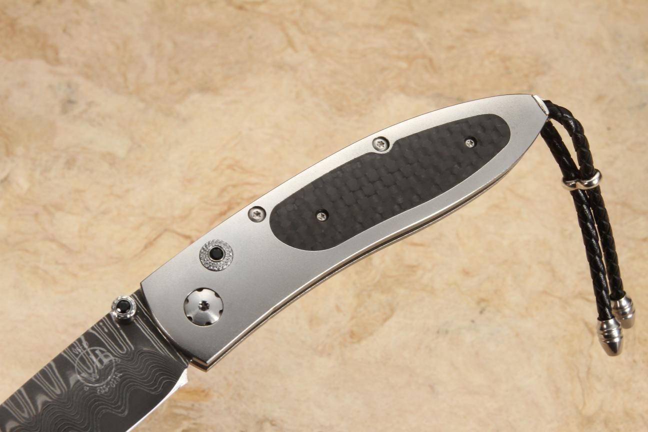 William Henry B05 Stealthy Damascus & Carbon Fiber + Free Shipping
