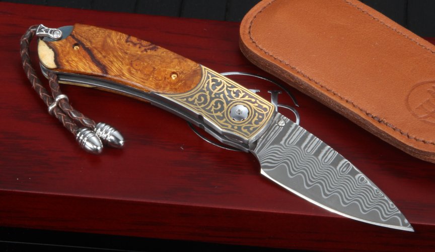 William Henry B09 Majestic Gold Koftgari, Ironwood and Damascus