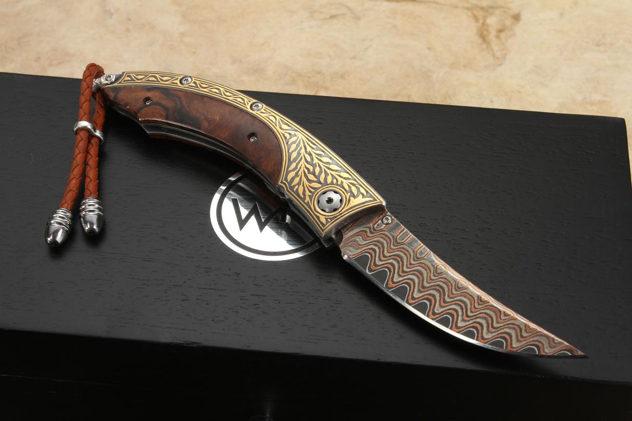 William Henry B11 Curve Koftgari and Damascus + Free Shipping