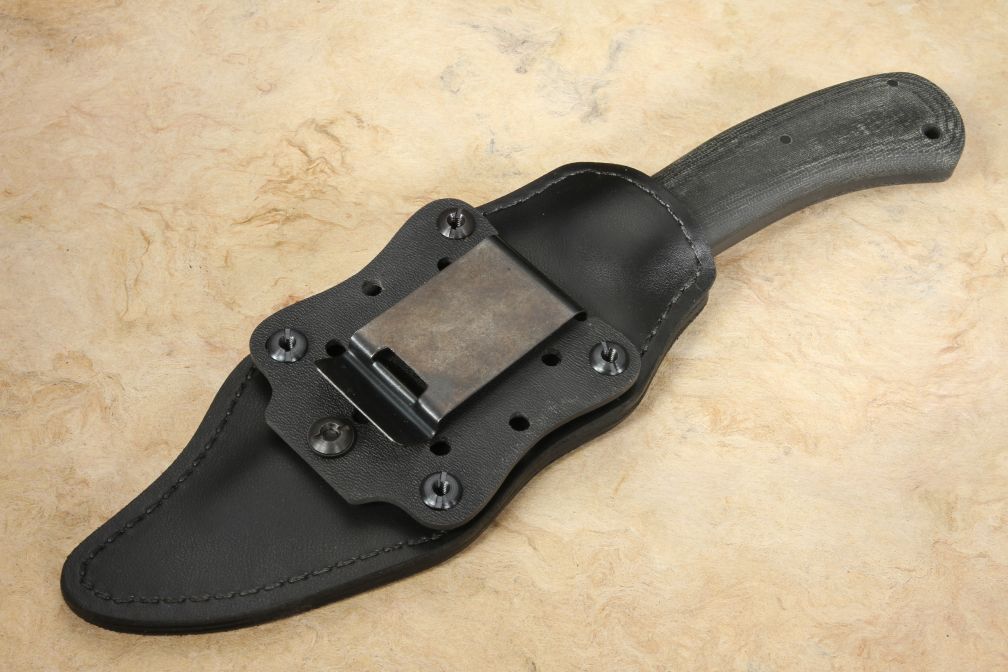 Winkler Belt Knife Black Laminate Fixed Blade