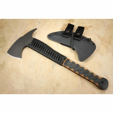 Winkler Combat Axe - Black Cord - Sculpted Wasp Laminate Handle