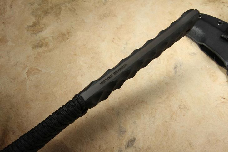 Winkler Hammer Combat Axe - Sculpted Black Laminate - Black Cord Handle
