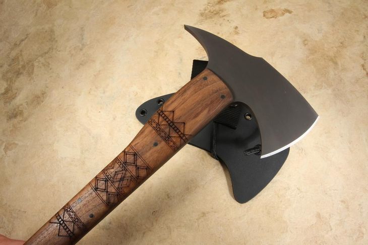 Winkler Combat Axe - Tribal Walnut Handle