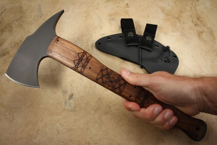 Winkler Combat Axe - Tribal Walnut Handle