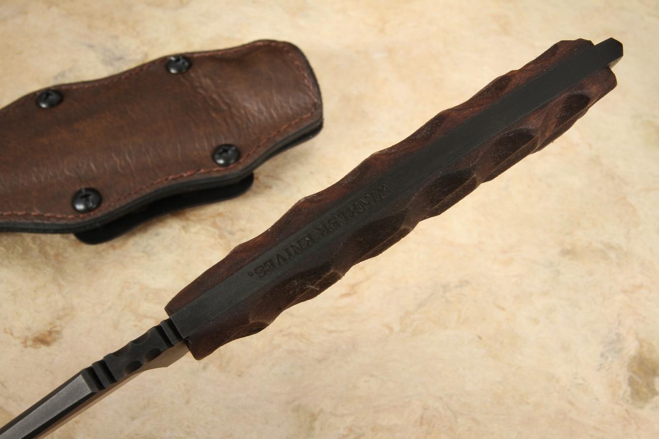 Winkler Crusher Belt Knife 80CRV2 Sculpted Maple In Stock