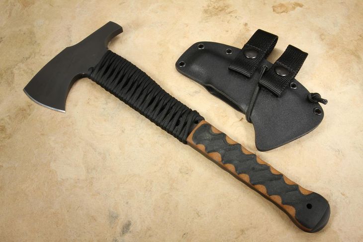 Winkler Hammer Combat Axe - Wasp Laminate - Black Cord Handle