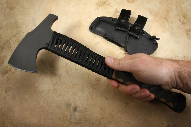 Winkler Hammer Combat Axe - Wasp Laminate - Black Cord Handle