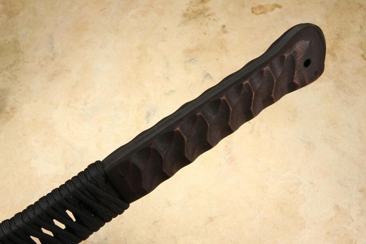 Winkler Hammer Combat Axe - Sculpted Maple - Black Cord Handle