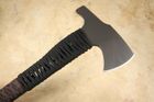 Winkler Hammer Combat Axe - Sculpted Maple - Black Cord Handle