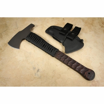 Winkler Hammer Combat Axe - Sculpted Maple - Black Cord Handle