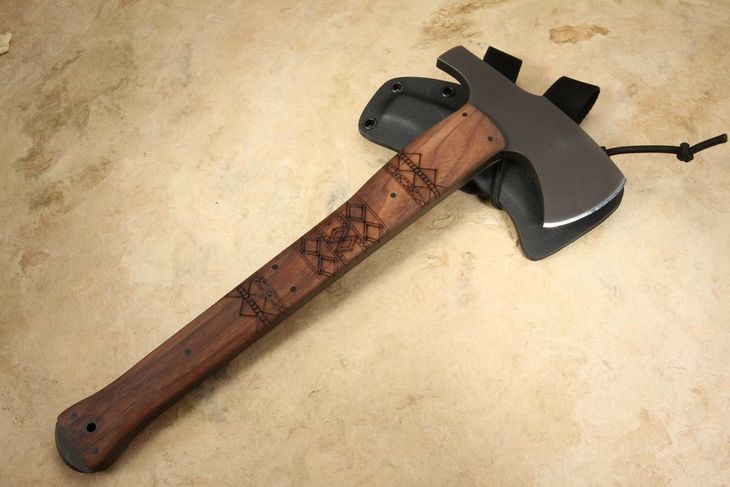 Winkler Hammer Combat Axe - Tribal Walnut Tomahawk