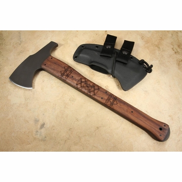 Winkler Hammer Combat Axe - Tribal Walnut Tomahawk