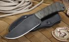 Winkler Hunting Knife - Green Sculpted Micarta