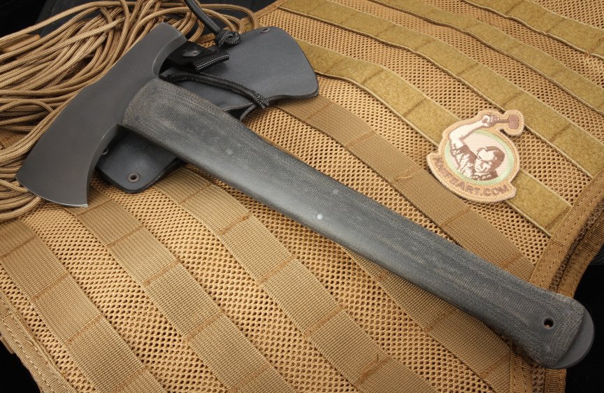 Winkler Hammer Combat Axe / Black Micarta + Free Shipping