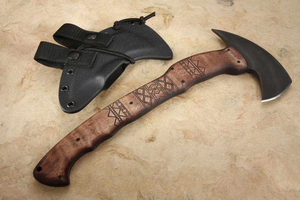 Winkler Knives Sayoc RnD Full Size Tribal Maple Tomahawk